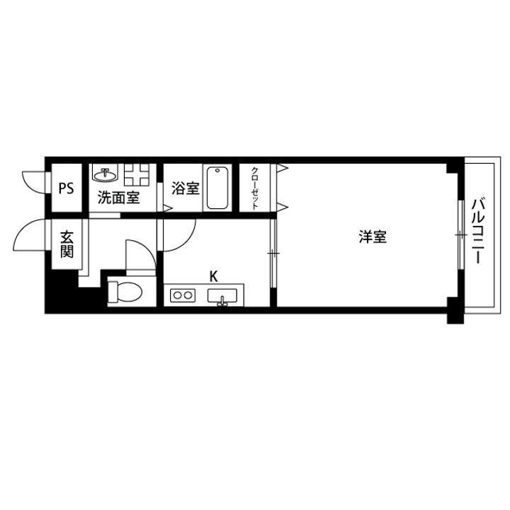 アンプルール フェール ヒカリ櫻代の間取り