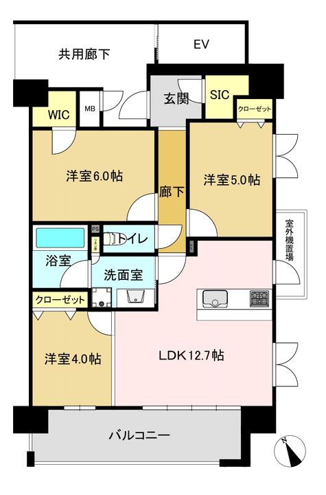 サンパーク桜町南ヴィータジオーネの間取り