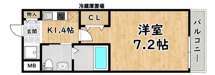 Wins Court Utajimaの間取り