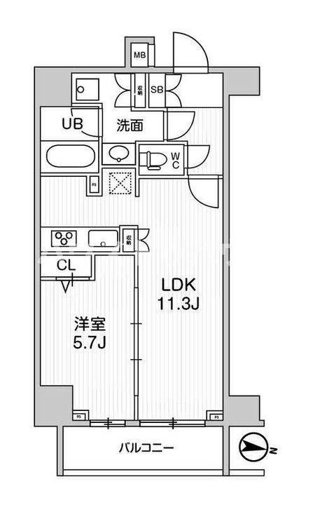 ジェノヴィア三ノ輪スカイガーデンの間取り