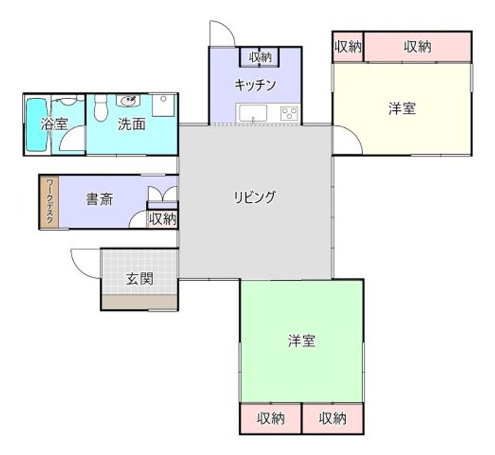茨城県神栖市平泉東1(一戸建)の賃貸物件の間取り