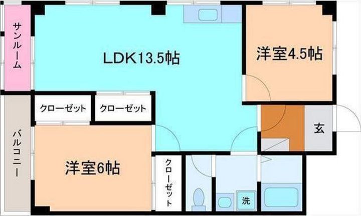 福井コーポの間取り