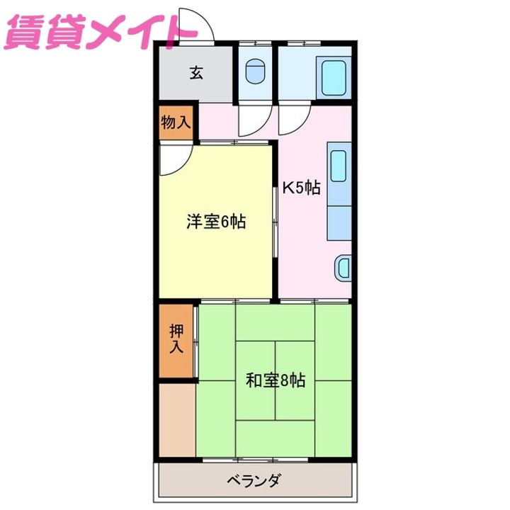 丸井荘の間取り
