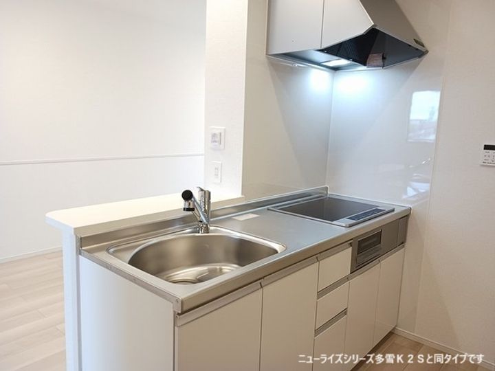 山形県山形市落合町字二口(アパート)の賃貸物件のキッチン