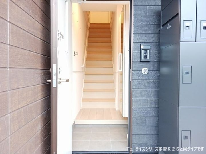 山形県山形市落合町字二口(アパート)の賃貸物件の玄関