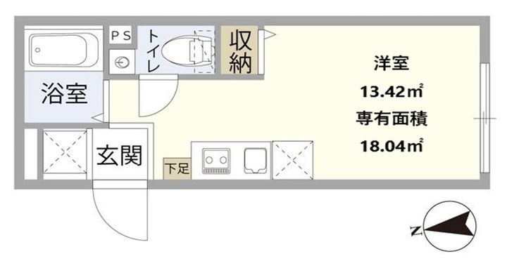 東京都足立区栗原3(マンション)の賃貸物件の間取り
