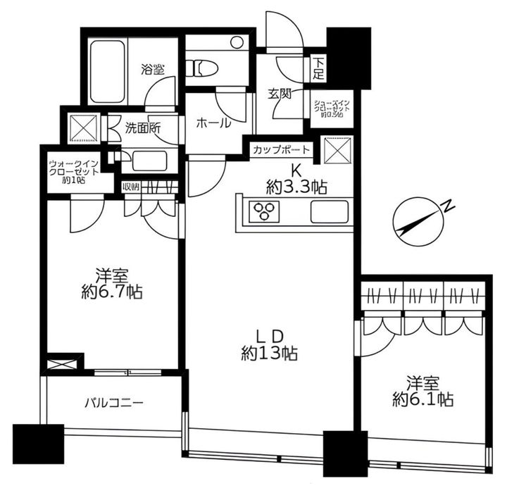 パークコート赤坂ザタワーの間取り