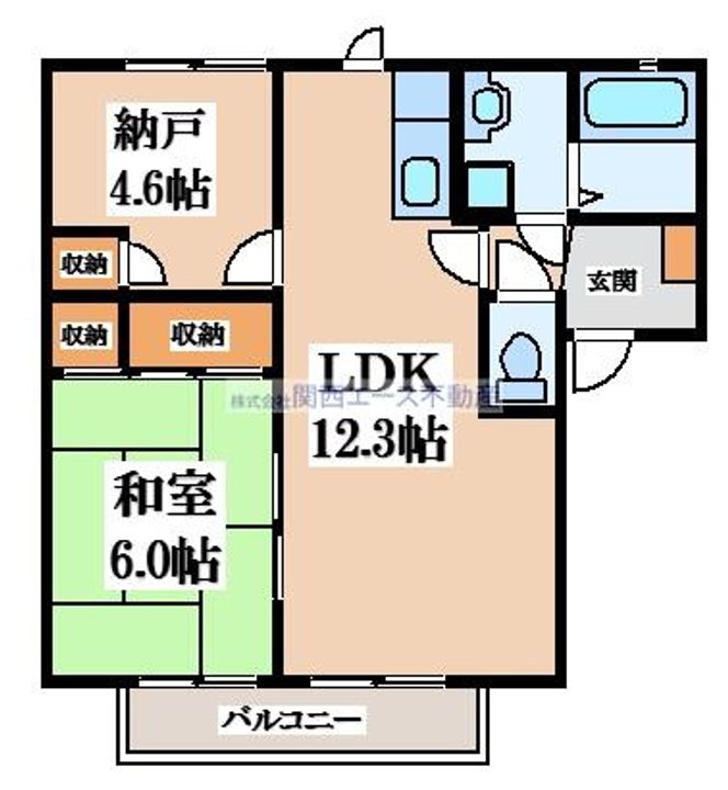 コートジュネスの間取り