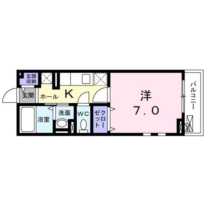 東京都葛飾区東金町6(アパート)の賃貸物件の間取り