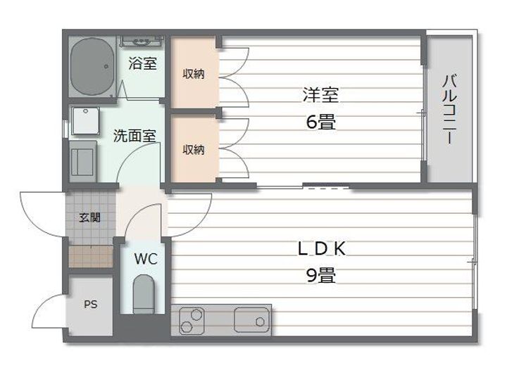 ヴェルデ紫原の間取り