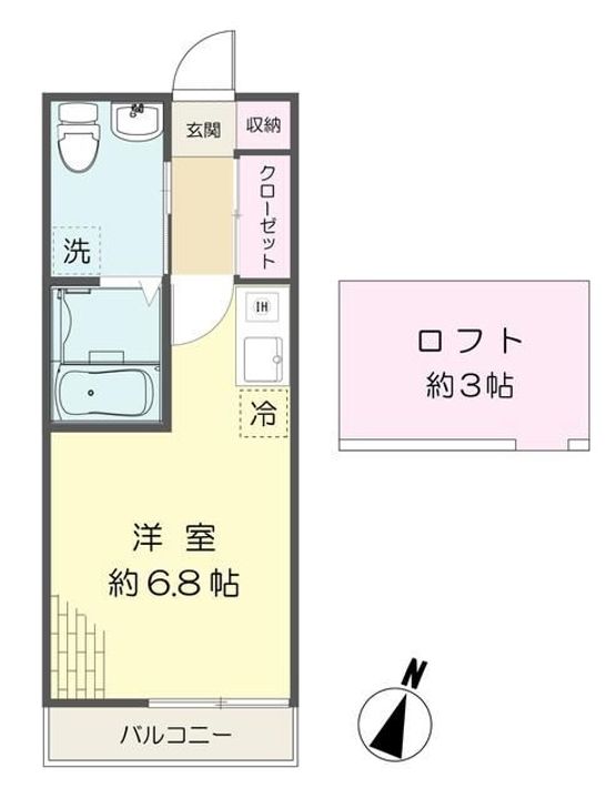 ハイツエノキの間取り