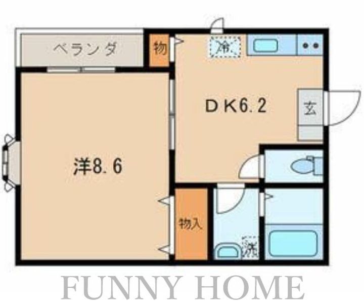 東京都世田谷区世田谷1(マンション)の賃貸物件の間取り