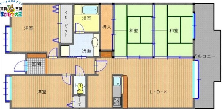 長崎県長崎市川平町(マンション)の賃貸物件の間取り