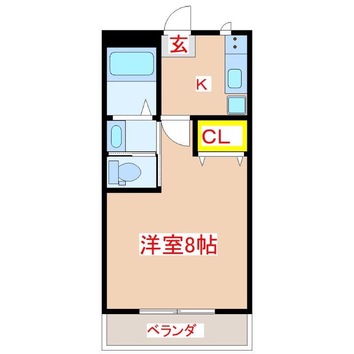 カーム郡元の間取り
