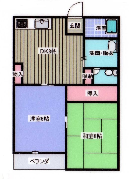 コーポ山崎の間取り