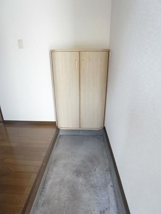 メイプルハイツ55の玄関