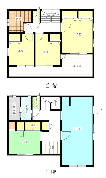 静岡県浜松市中央区渡瀬町(一戸建)の賃貸物件の間取り