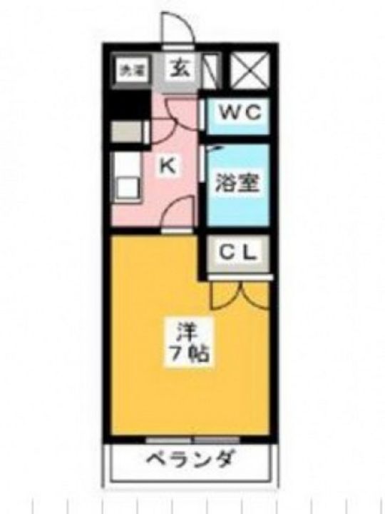 Studio Aの間取り