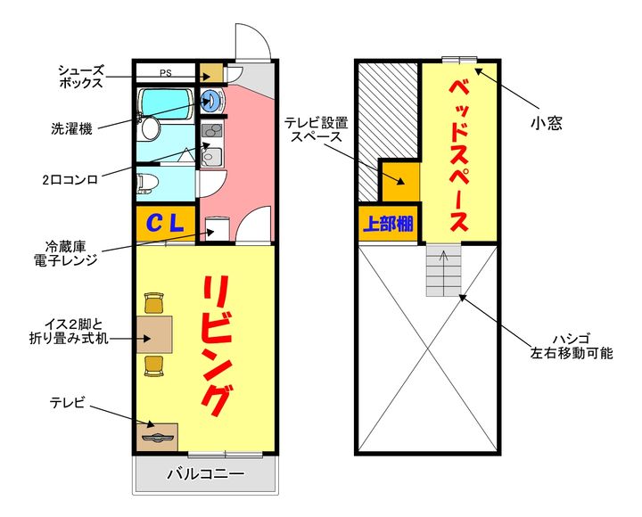 大阪府大阪市東住吉区西今川4(マンション)の賃貸物件の間取り