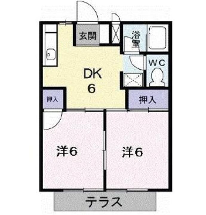 神奈川県相模原市緑区大島(アパート)の賃貸物件の間取り