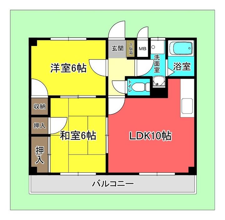 ミリオンハイム日の出の間取り