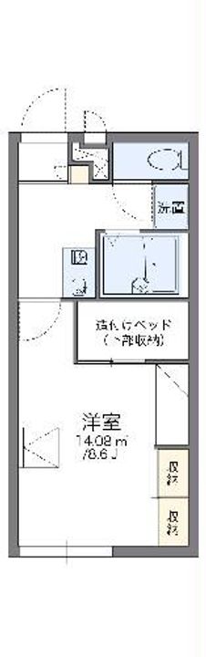 レオパレスリベロの間取り