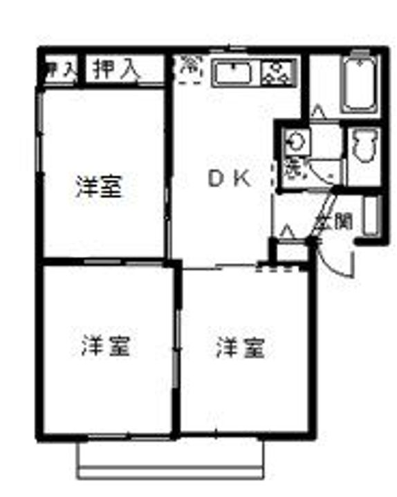 グランツフォースト B棟の間取り
