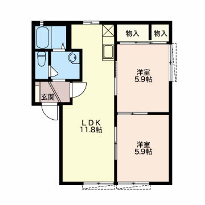 パレスリバーCの間取り
