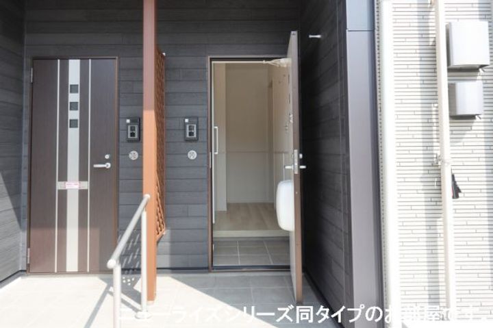群馬県高崎市下豊岡町(アパート)の賃貸物件の玄関