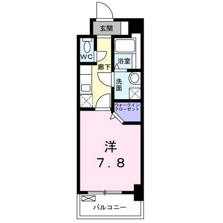 福岡県北九州市小倉南区津田新町1(マンション)の賃貸物件の間取り