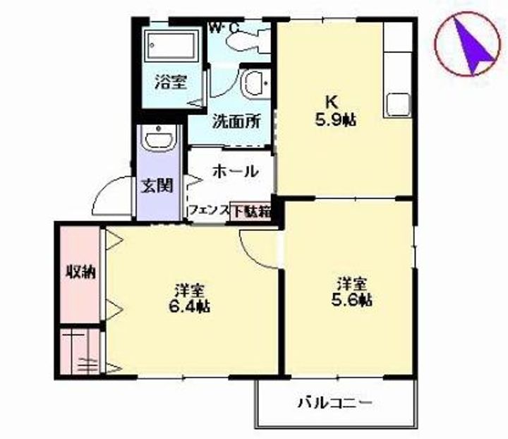 サンヒルズ宇佐の間取り