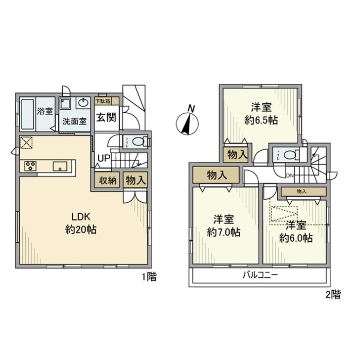 埼玉県さいたま市浦和区元町1(一戸建)の賃貸物件の間取り