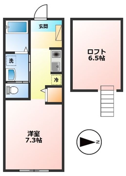 神奈川県小田原市国府津2(アパート)の賃貸物件の間取り