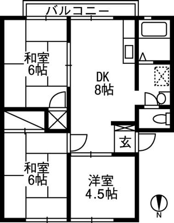 茨城県かすみがうら市稲吉3(アパート)の賃貸物件の間取り