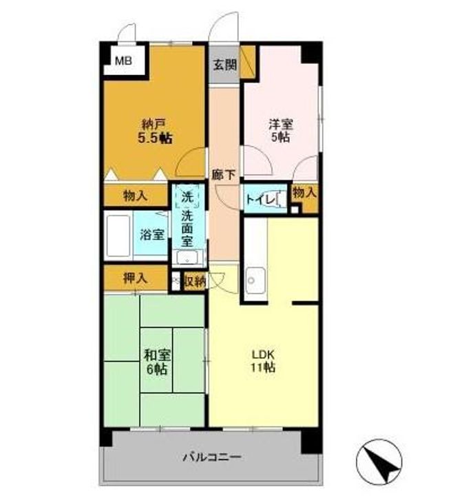 レジデンスJOKOの間取り