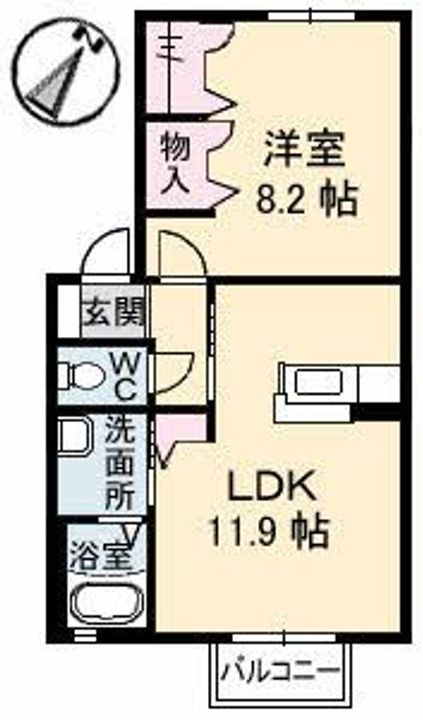 アルメリア A棟の間取り