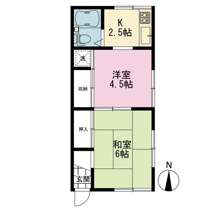 十字荘の間取り