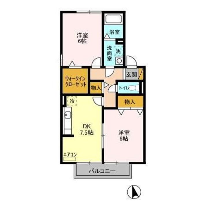 ヒルサイドコート 五番館の間取り