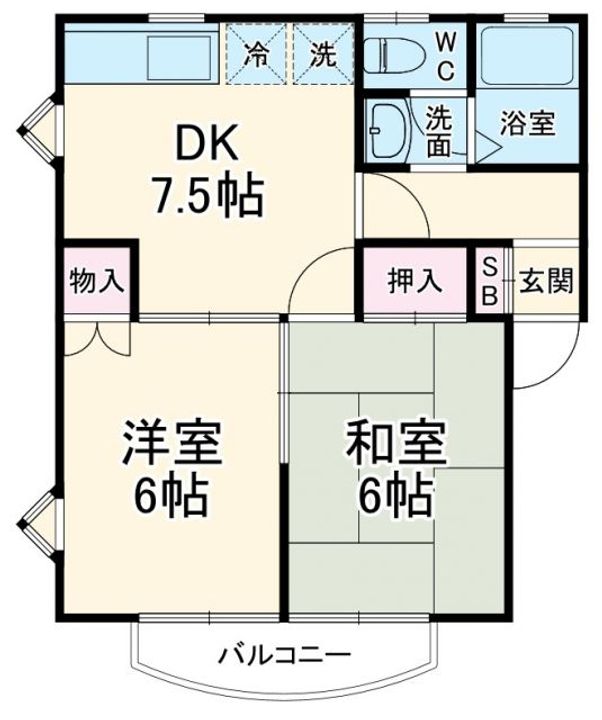 メゾンヤマダの間取り