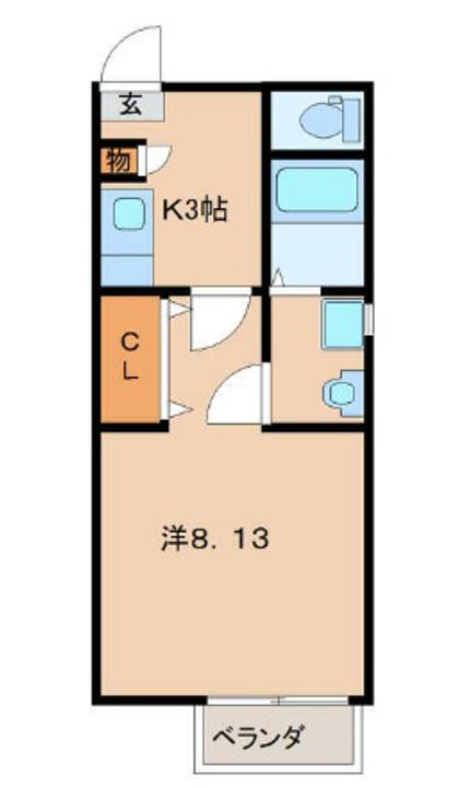 クレフラスト台原駅前の間取り
