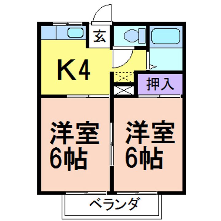 ドミールタナカIIIの間取り