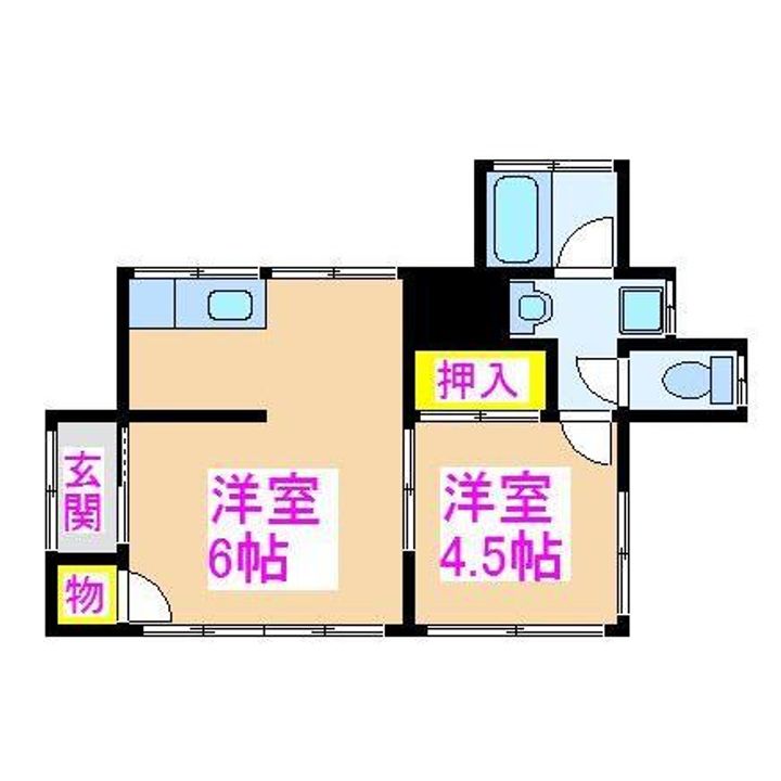 鹿児島県霧島市隼人町姫城(アパート)の賃貸物件の間取り