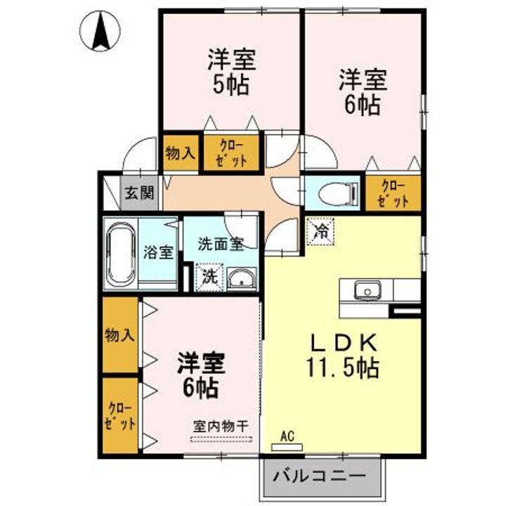 広島県尾道市高須町(アパート)の賃貸物件の間取り