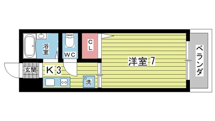 大阪府豊中市曽根西町1(アパート)の賃貸物件の間取り