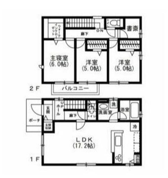 神奈川県横浜市保土ヶ谷区東川島町(一戸建)の賃貸物件の間取り