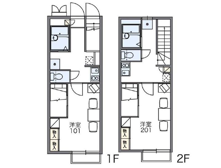 レオパレスリバーポートの間取り