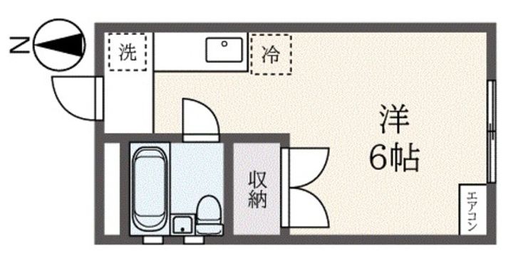 松原コーポの間取り