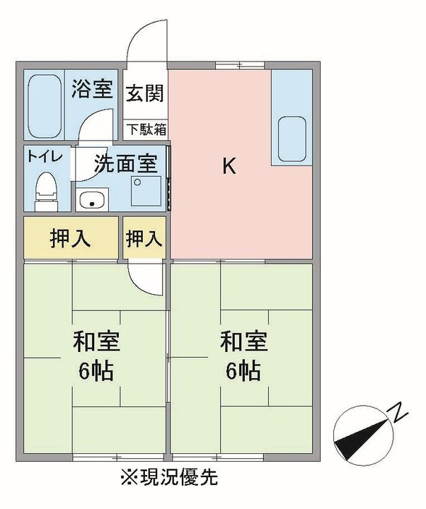 東ハイツの間取り