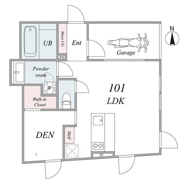 Glicina千住大橋の間取り