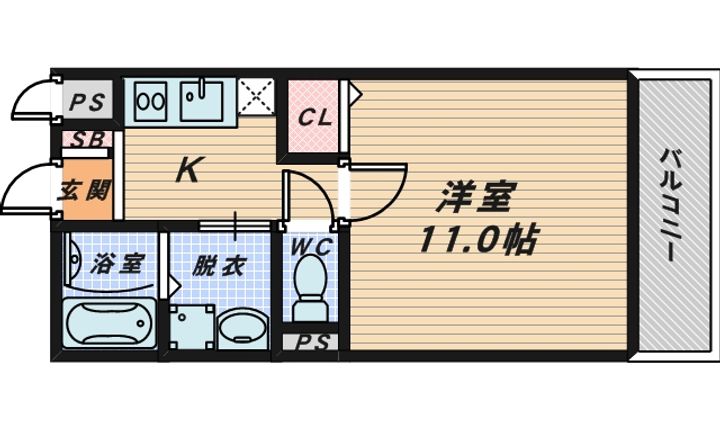 メゾンなか2の間取り